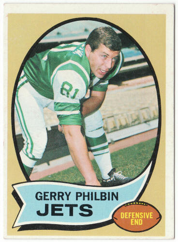 1970 Topps Football #226 Gerry Philbin