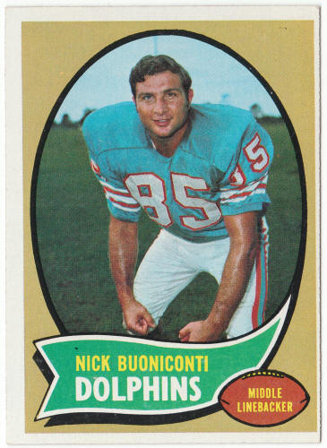 1970 Topps Football #244 Nick Buoniconti