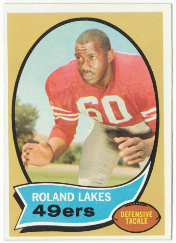 1970 Topps Football #27 Roland Lakes