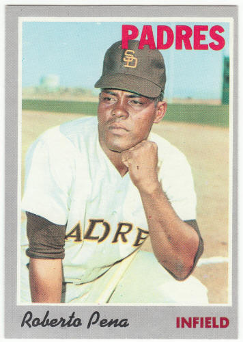 1970 Topps Baseball #44 Roberto Pena UER
