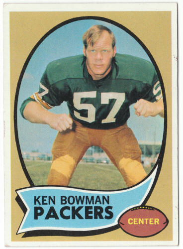 1970 Topps Football #79 Ken Bowman Rookie Card