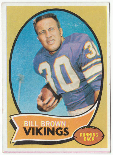 1970 Topps Football #83 Bill Brown