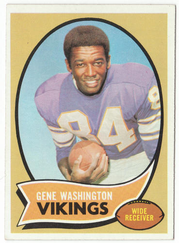 1970 Topps Football #29 Gene Washington Rookie Card