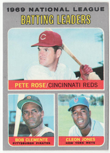 1970 Topps Baseball #61 NL Batting Leaders front