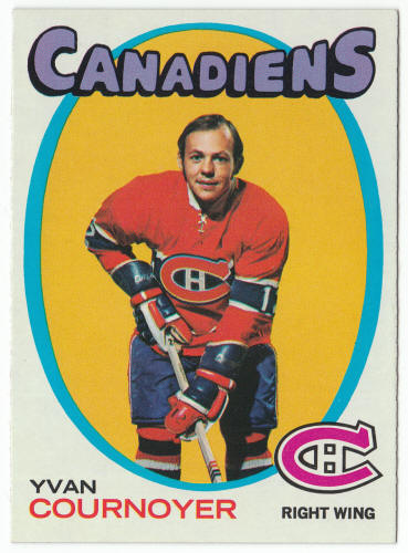 1971-72 Topps Hockey #15 Yvan Cournoyer front