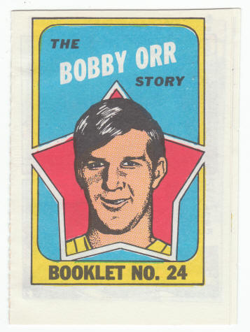 1971-72 Topps Hockey Booklet #24 Bobby Orr