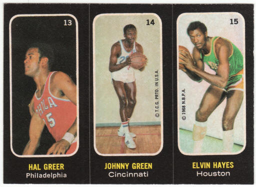 1971-72 Topps Trios Basketball Insert Stickers #13 14 15