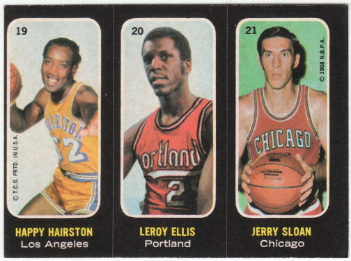1971-72 Topps Trios Basketball Insert Stickers #19 20 21