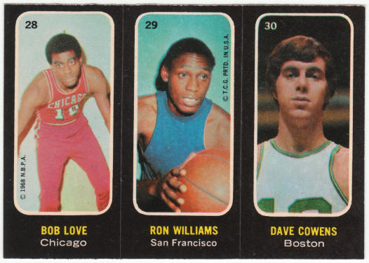 1971-72 Topps Trios Basketball Insert Stickers #28 29 30