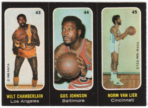 1971-72 Topps Trios Basketball Insert Stickers #43 44 45