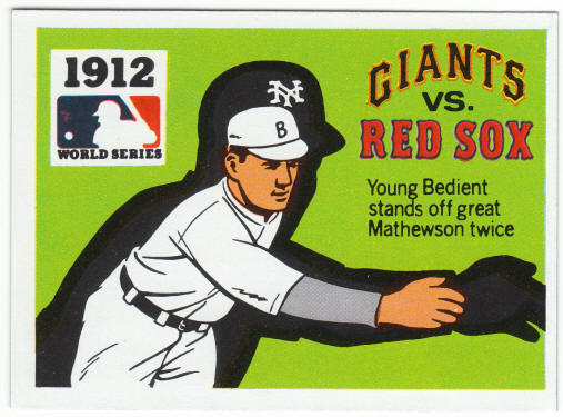 1971 Fleer 1912 World Series Card #10 Hugh Bedient