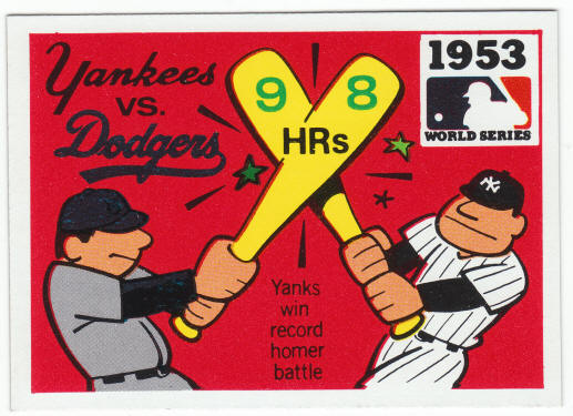 1971 Fleer 1953 World Series Card #51