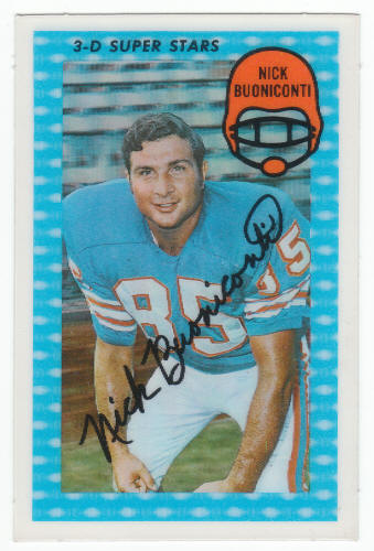 1971 Kelloggs Football 41 Nick Buoniconti