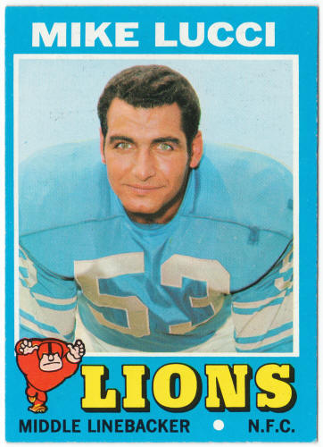 1971 Topps Football #105 Mike Lucci