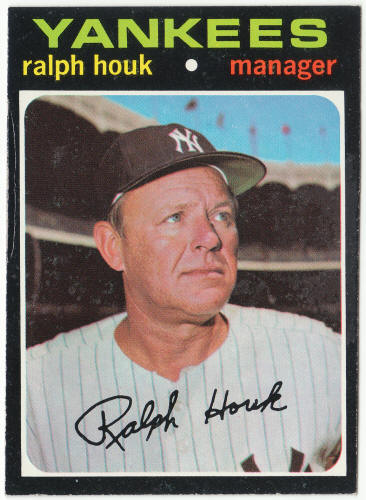 1971 Topps Baseball #146 Ralph Houk MG
