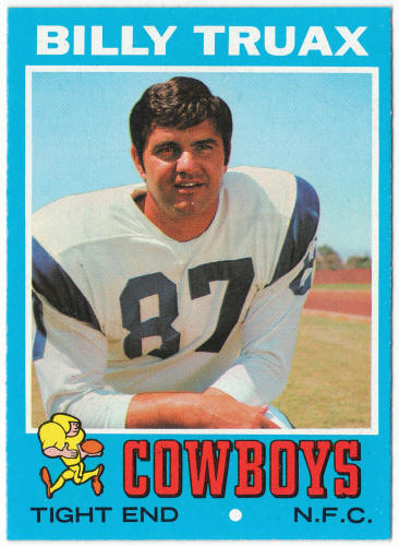 1971 Topps Football #152 Billy Truax
