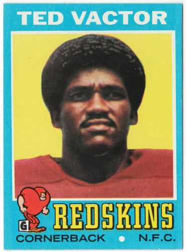 1971 Topps Football #159 Ted Vactor Rookie Card