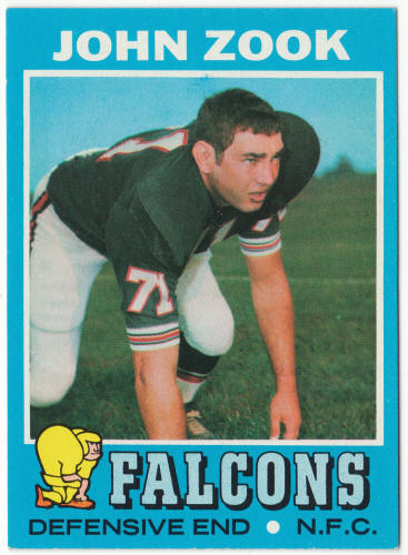 1971 Topps Football #166 John Zook