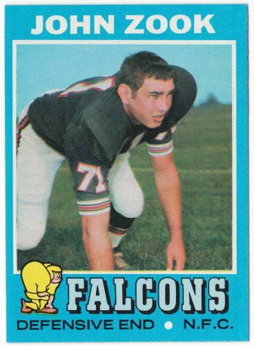 1971 Topps Football #166 John Zook