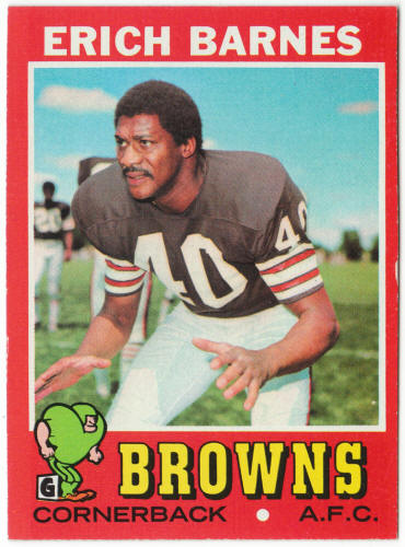 1971 Topps Football #168 Erich Barnes
