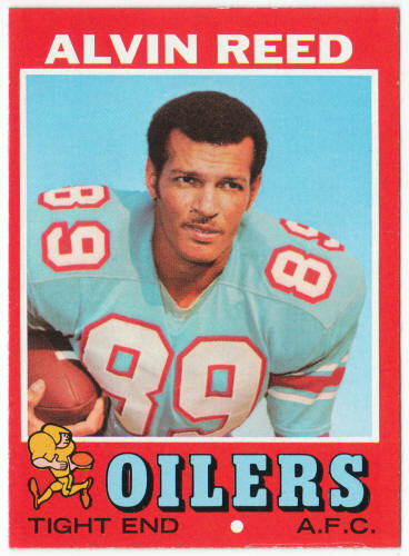 1971 Topps Football #169 Alvin Reed Rookie Card