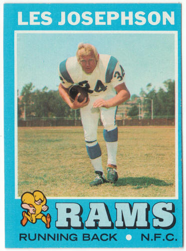 1971 Topps Football #181 Les Josephson