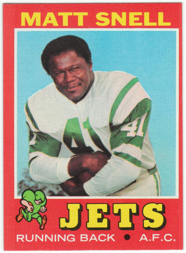 1971 Topps Football #205 Matt Snell