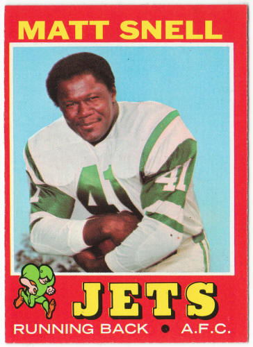 1971 Topps Football #205 Matt Snell