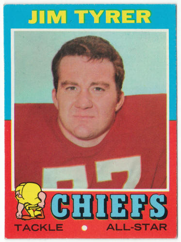 1971 Topps Football #206 Jim Tyrer