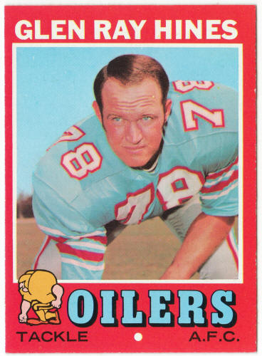 1971 Topps Football #219 Glen Ray Hines