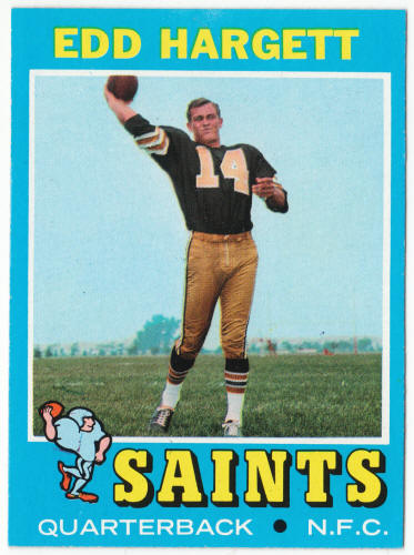 1971 Topps Football #226 Edd Hargett Rookie Card
