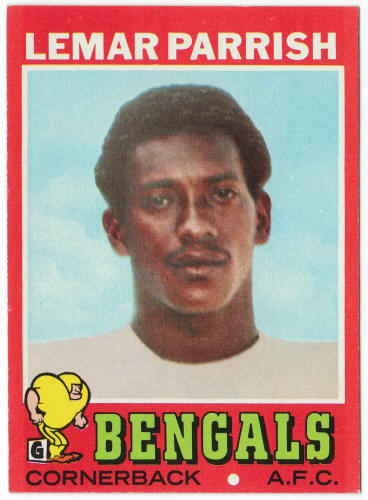 1971 Topps #233 Lemar Parrish Rookie Card
