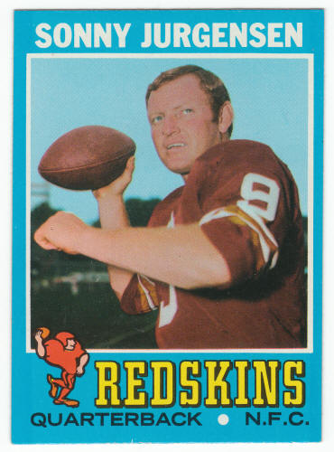 1971 Topps Football #50 Sonny Jurgensen front