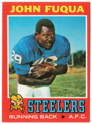 1971 Topps Football #76 John Fuqua Rookie Card