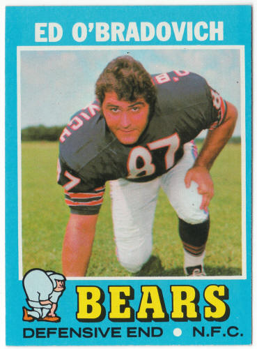 1971 Topps Football #78 Ed O'Bradovich