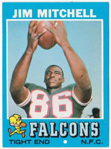 1971 Topps Football #84 Jim Mitchell Rookie Card