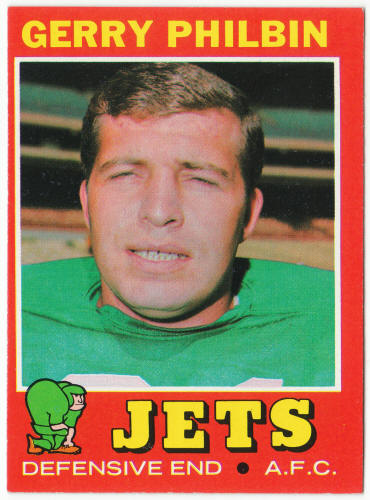 1971 Topps Football #98 Gerry Philbin