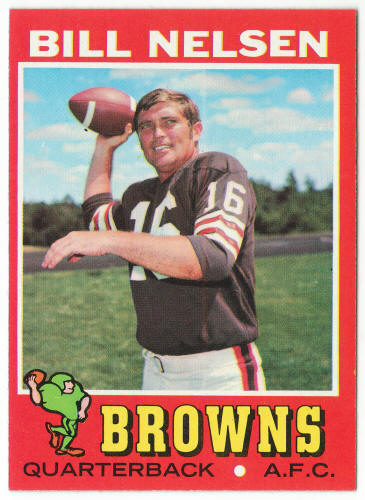 1971 Topps Football #220 Bill Nelsen front