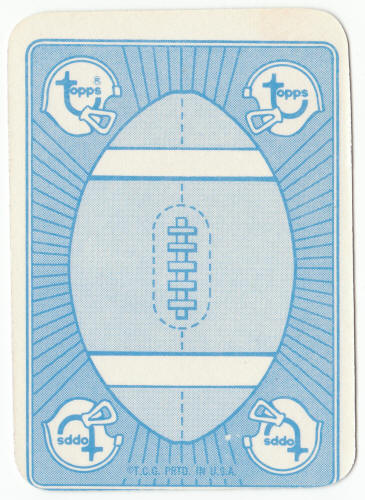 1971 Topps Football Insert Card 4 Mike Curtis back