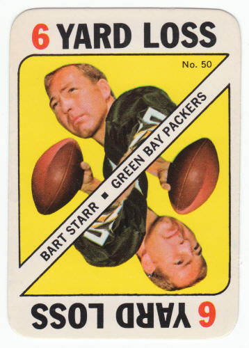 1971 Topps Football Insert Game Card Bart Starr #50