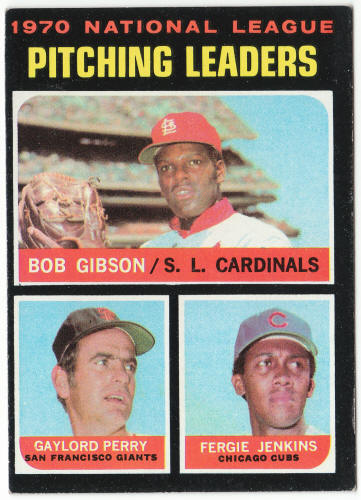 1971 Topps Baseball #70 NL Pitching Leaders front