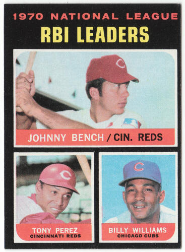 1971 Topps #64 NL RBI Leaders front