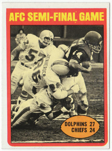 1972 Topps #133 AFC Semi-Final Game