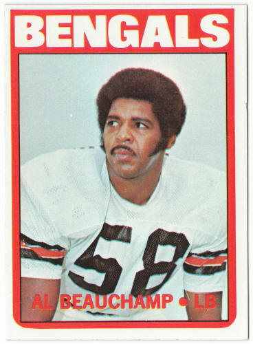 1972 Topps Football #153 Al Beauchamp Rookie Card
