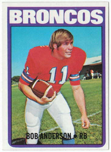 1972 Topps Football #154 Bob Anderson