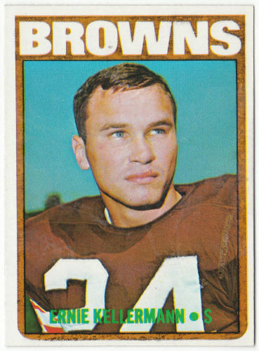 1972 Topps Football #162 Ernie Kellermann