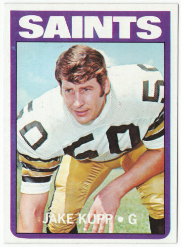 1972 Topps Football #164 Jake Kupp