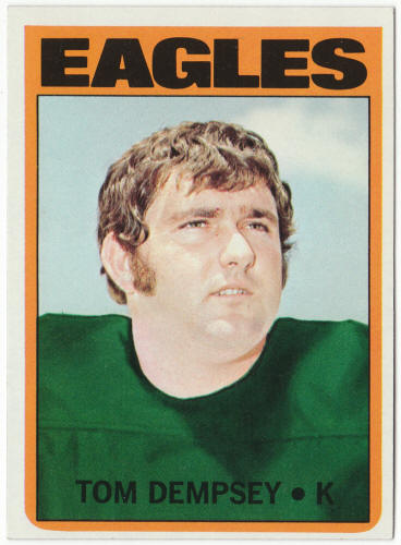 1972 Topps Football #175 Tom Dempsey