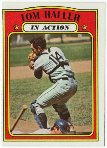 1972 Topps Baseball #176 Tom Haller In Action