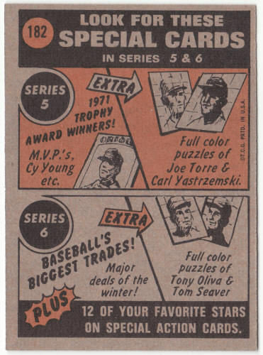 1972 Topps Baseball #182 Ed Kranepool In Action